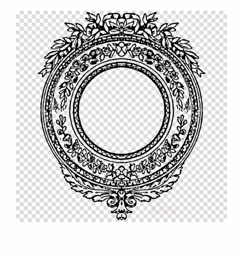 Download Transparent Round Vintage Border Clipart Borders Face