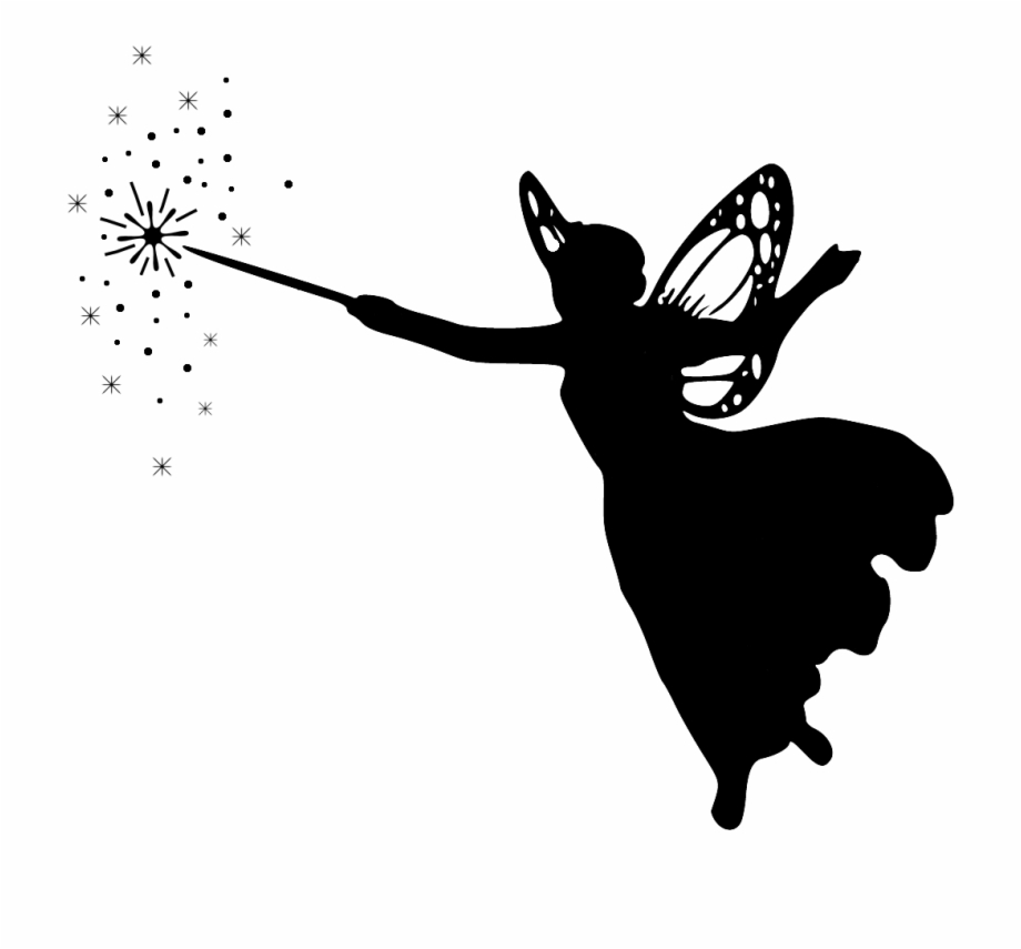 Fairy Silhouette Transparent Background Great Free Silhouette Fairy