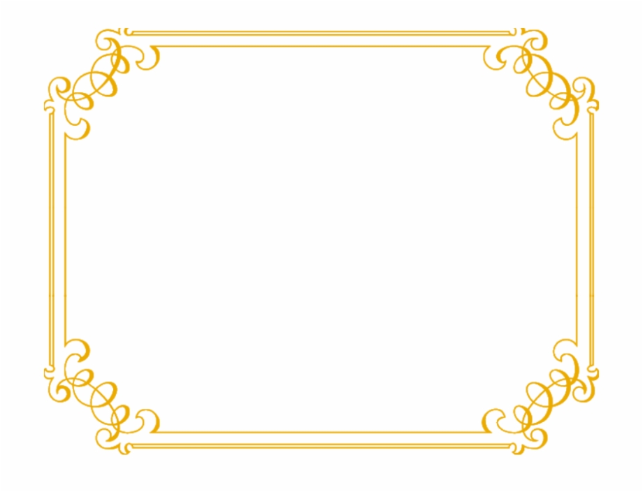 fancy borders png gold

