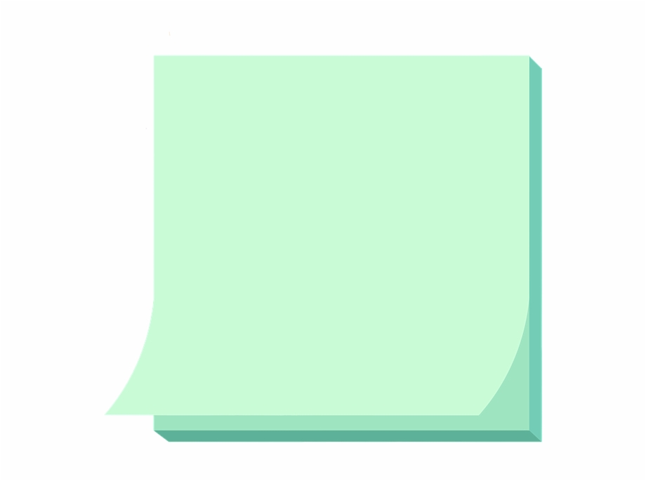 Post It Verde Png - Clip Art Library