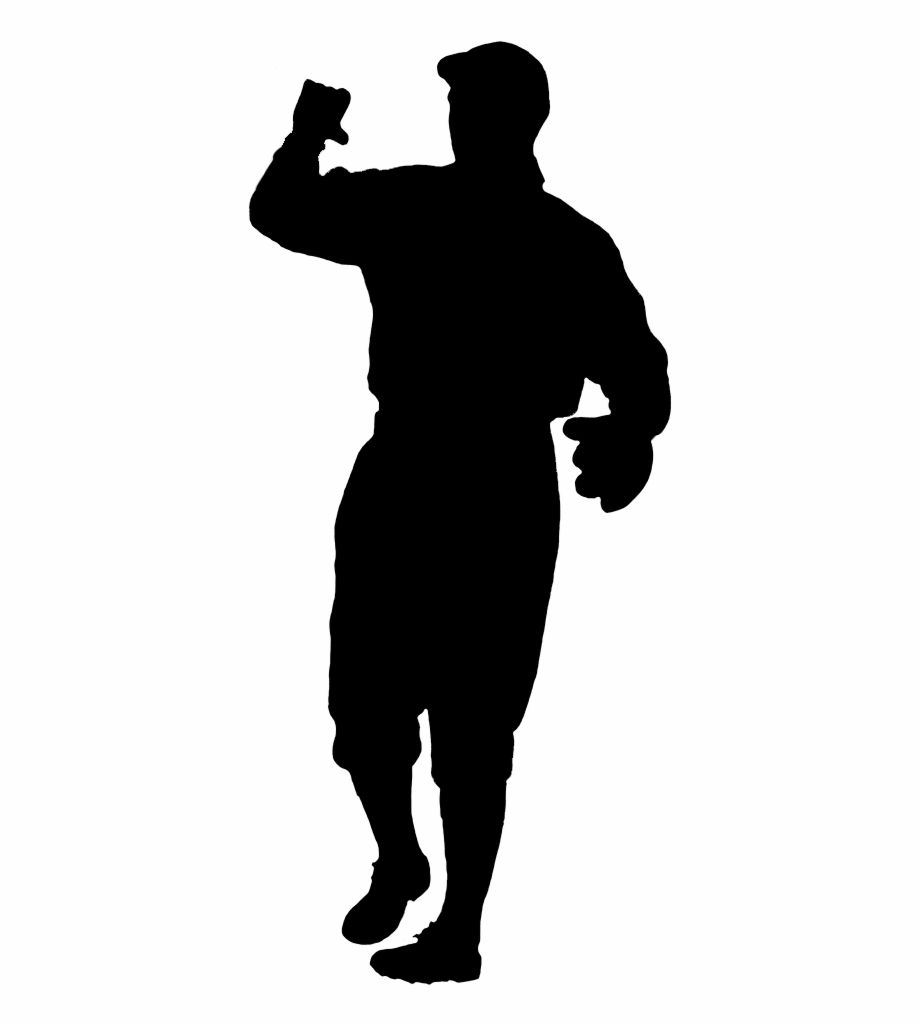 Silhouette Baseball Player Baseball Catcher Baseball Person Silhouette