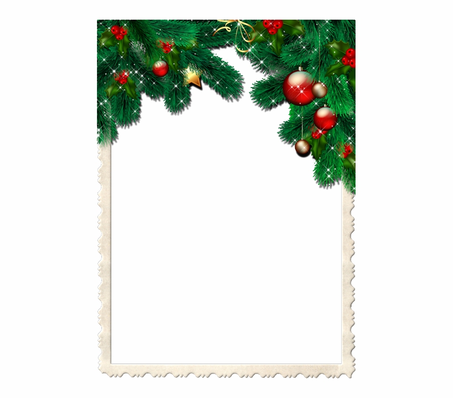 transparent background frame christmas border
