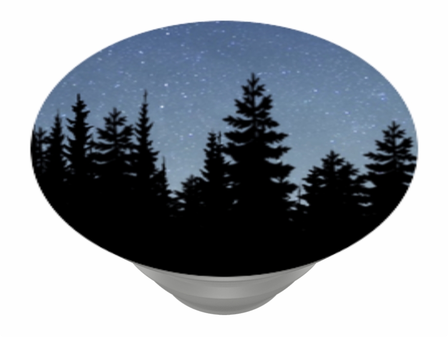 Night Forest Popsockets Pine Tree Silhouette