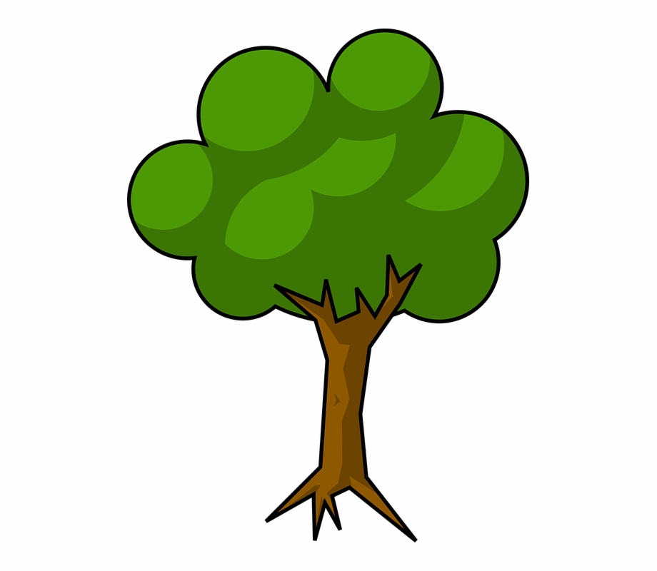 Cel Shading Minimal Shaded Simple Tree Clipart Simple