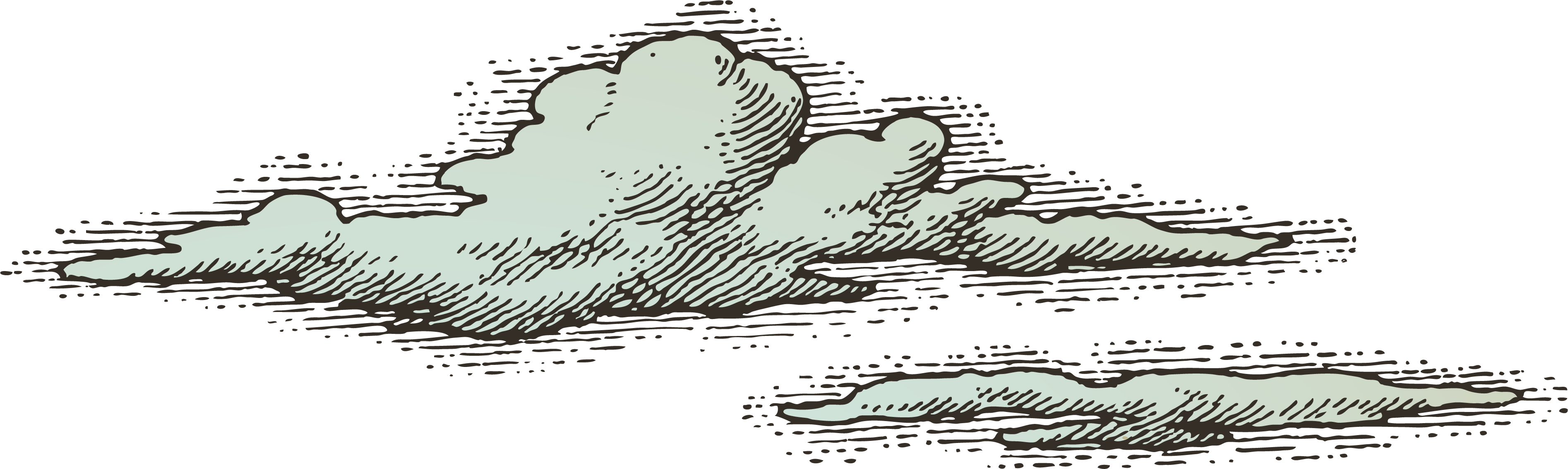 Drawn Smoking Shading Cloud Vector