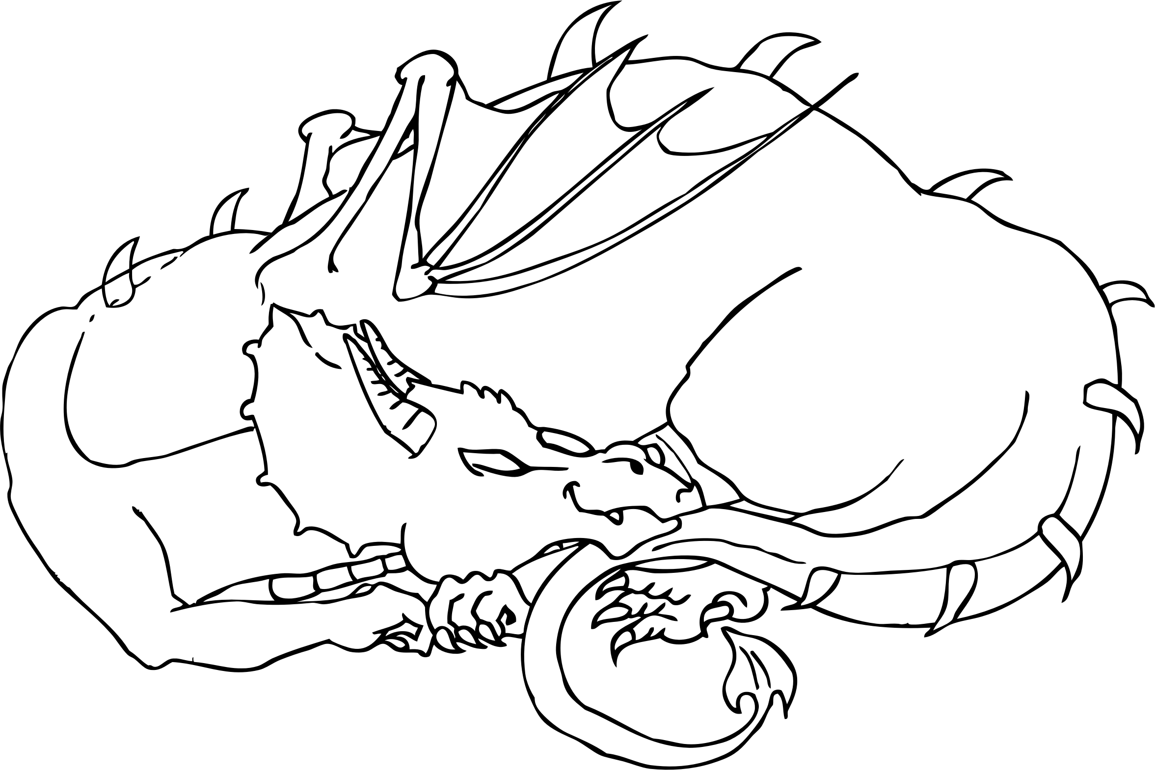 This Free Icons Png Design Of Sleeping Dragon