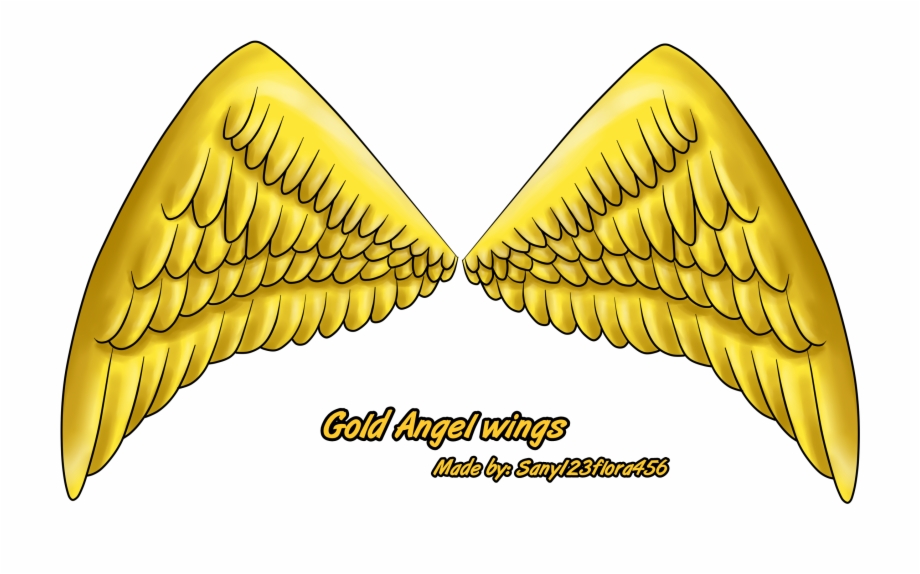 Gold Angel Wings By Xxsunny Bluexx On Png