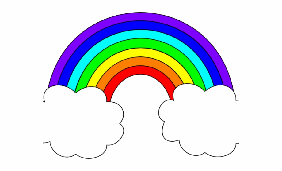 Clip Art Rainbow Clouds