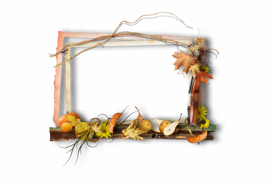 Cluster Fall Autumn Frame Png 