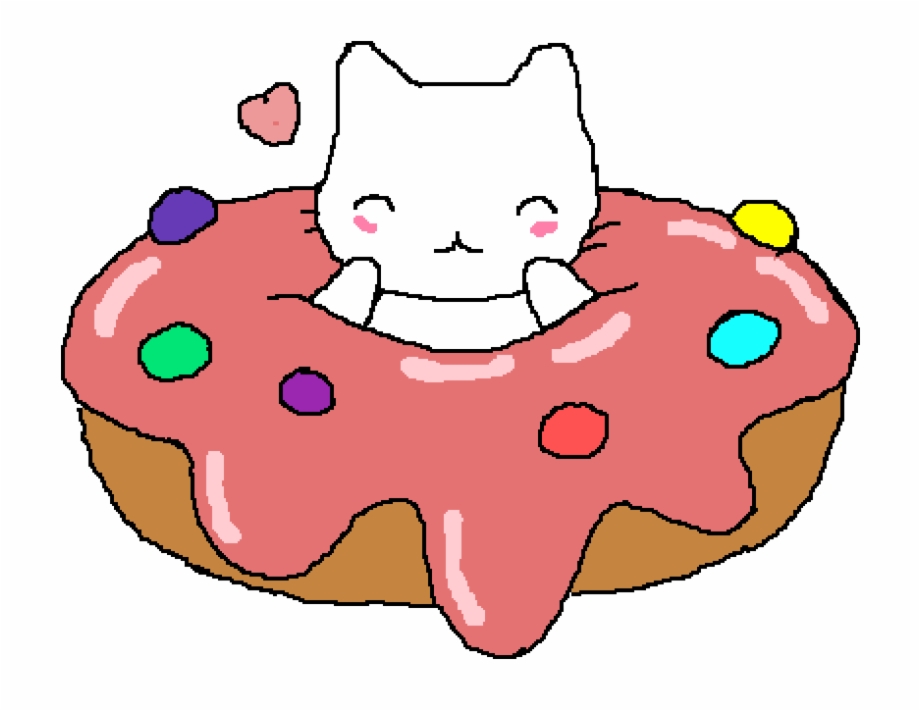 Cat In A Donut