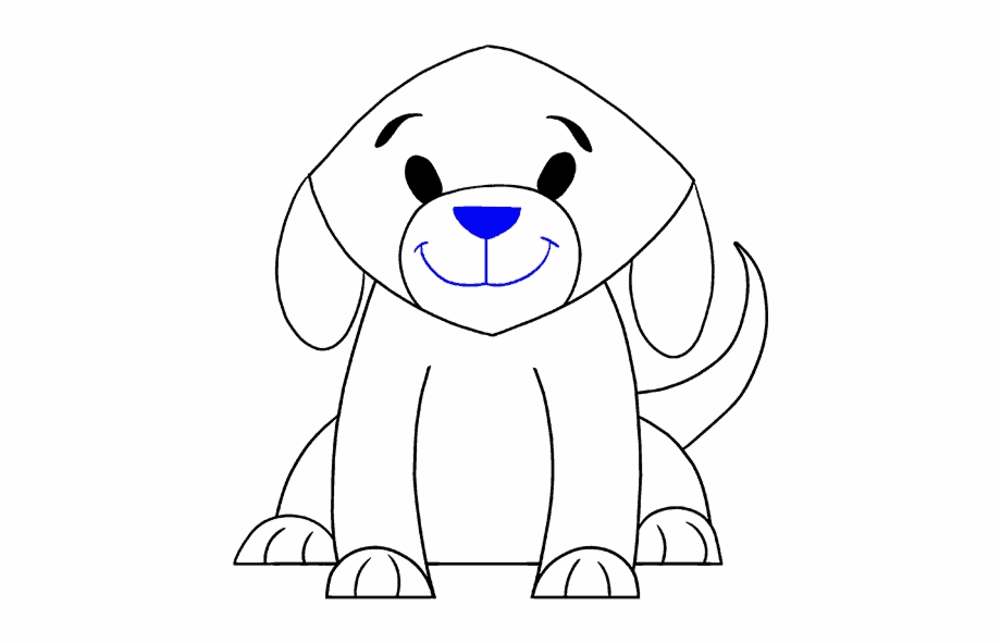 How To Draw A Dog Face Drawing
