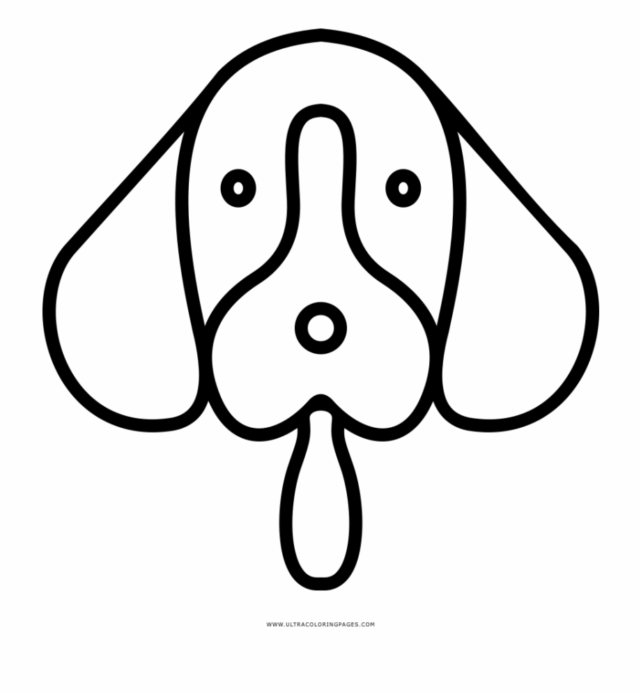 Dog Face Coloring Page Cara Perro Dibujo Png