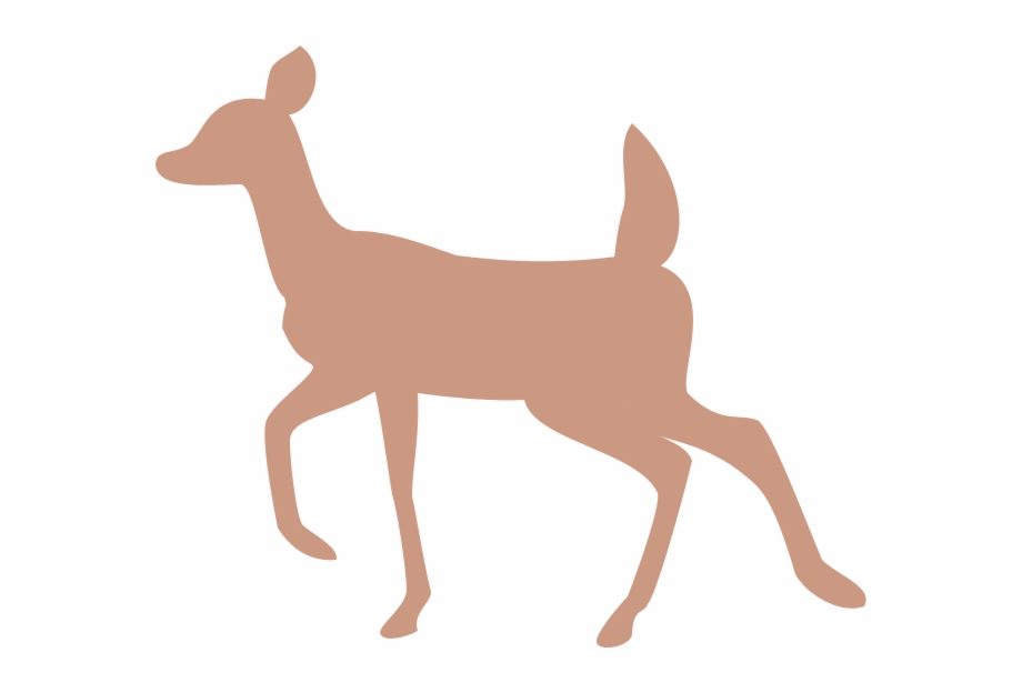Doe And Fawn Silhouette Transparent Background Doe Silhouette