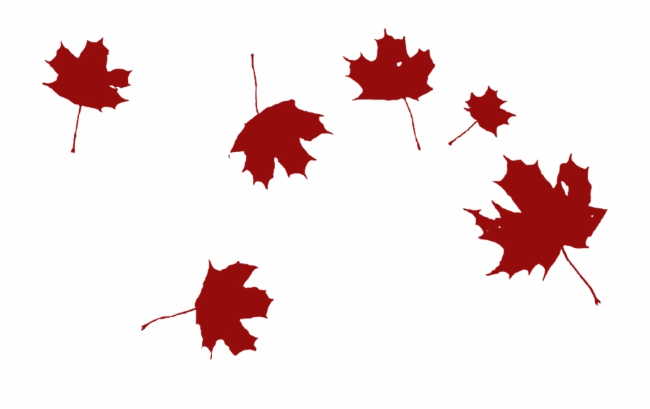 falling leaves clipart black and white
