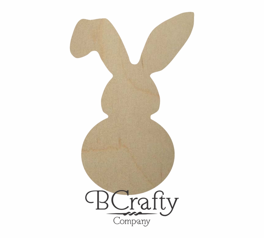 Unfinished Wooden Bunny Cutout Domestic Rabbit