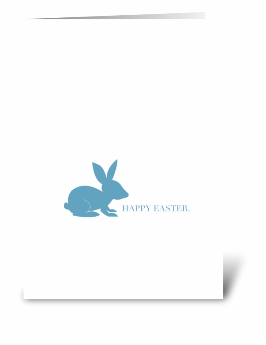 Blue Easter Rabbit Hare