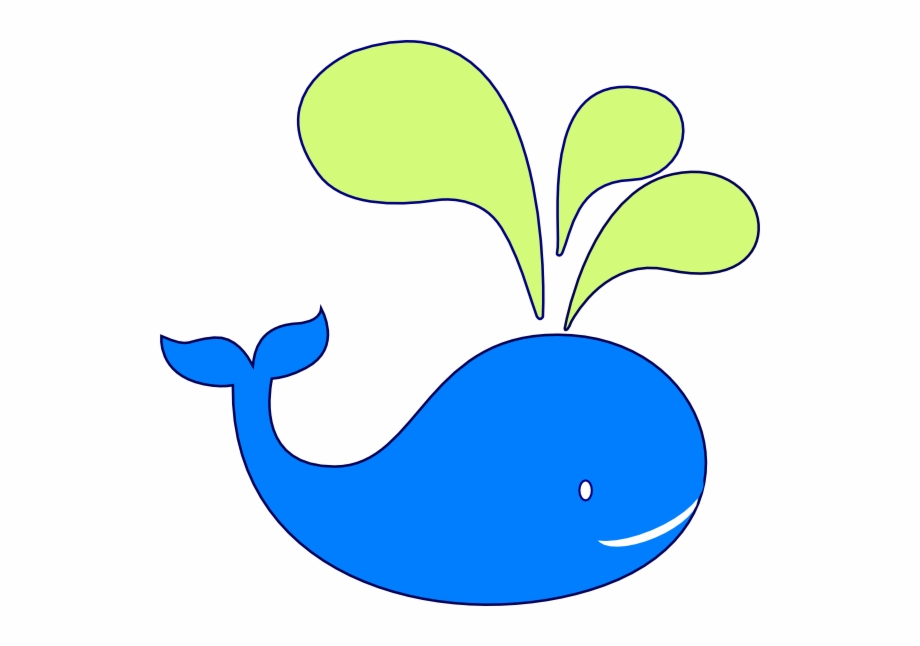 Green Whale Navy Outline Png