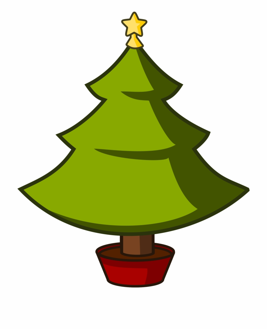 Image Simple Cartoon Christmas Tree