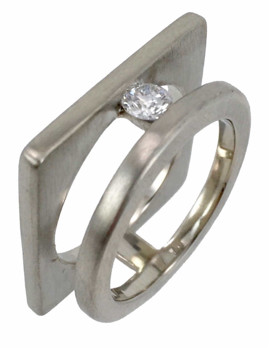 Yin Yang Sapphire Ring Engagement Ring
