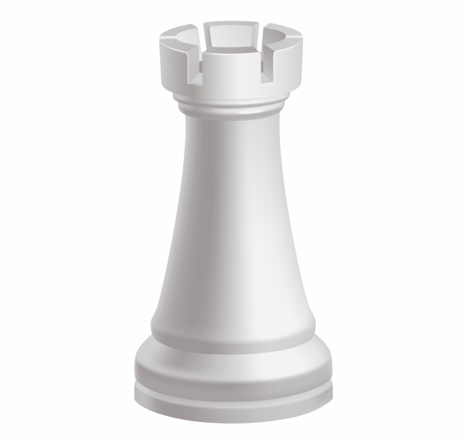 Rook White Chess Piece Column