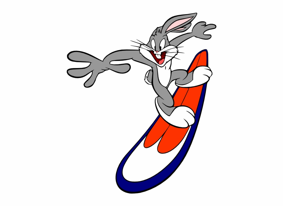 Bugs Bunny Is Hanging Ten Without His Gloves