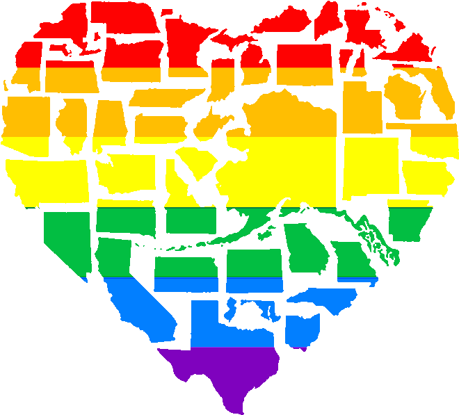Lgbt Png File Download Free Heart Shaped United