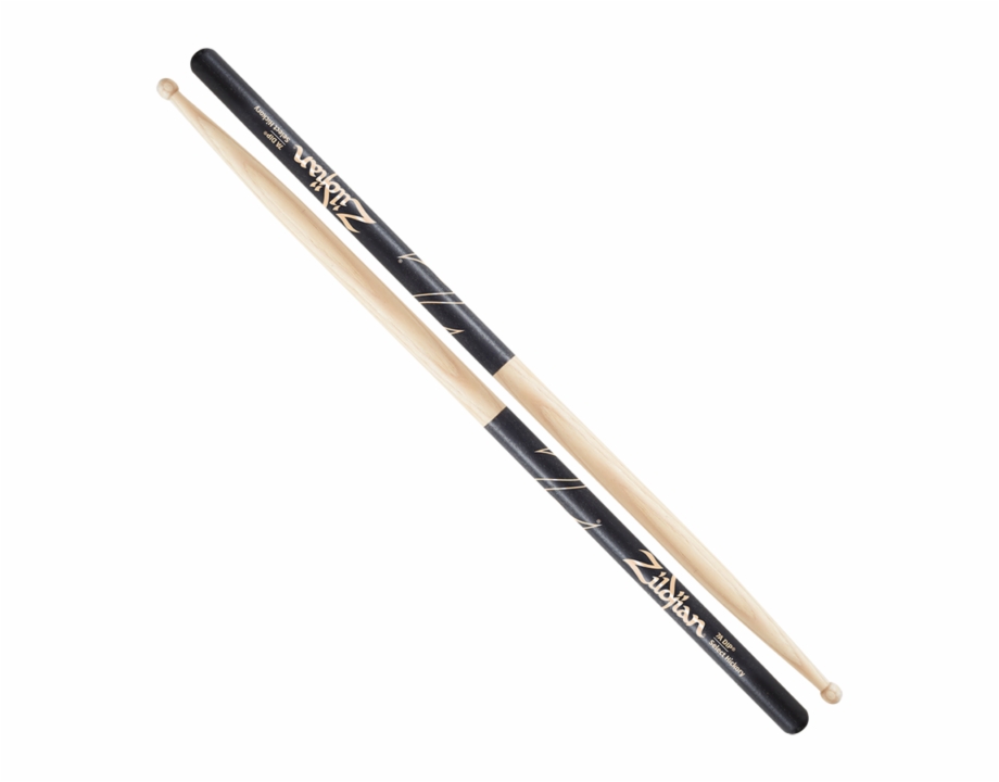 Zildjian Black Dip 7A Wood Tip Drumsticks 7Awd