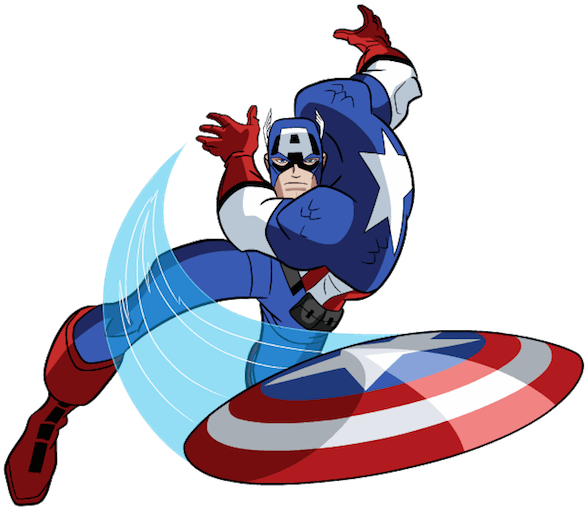 Marvel Super Hero Free Captain America Clipart