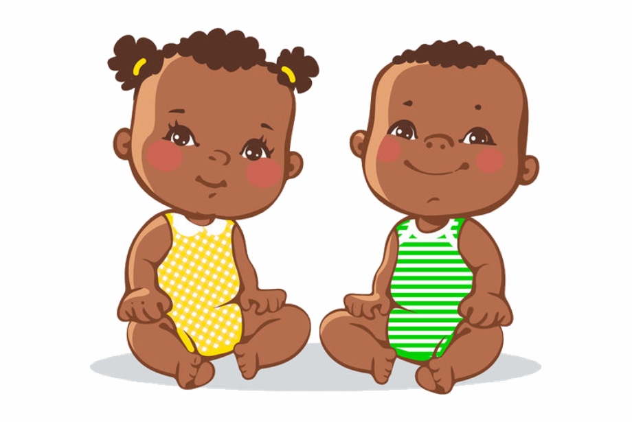 Baby Cartoon Images Twin Clipart