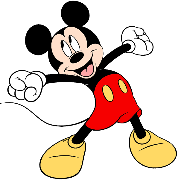 Mickey Carrying Basket Of Vegetables Stretching Mickey Mouse