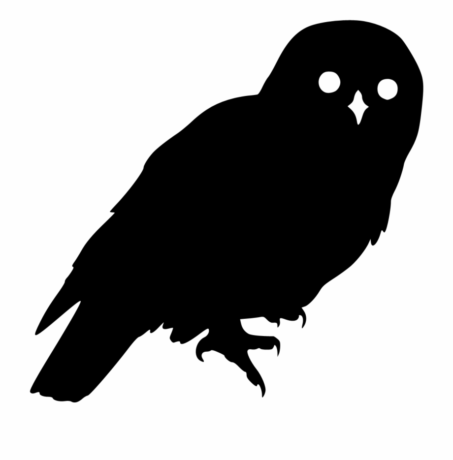 owl silhouette transparent
