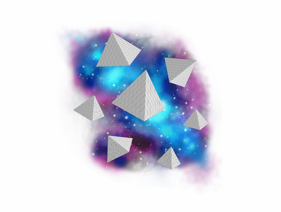 Ftestickers Geometricstickers Stardust Galaxy Triangle Triangle