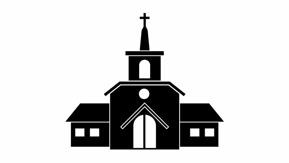 Clipart Png Church Black And White Church Image