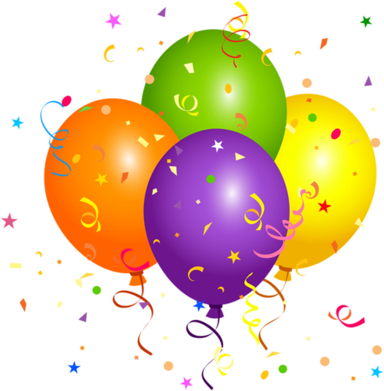 Free Balloons And Confetti Png Download Free Balloons And Confetti Png Png Images Free Cliparts On Clipart Library