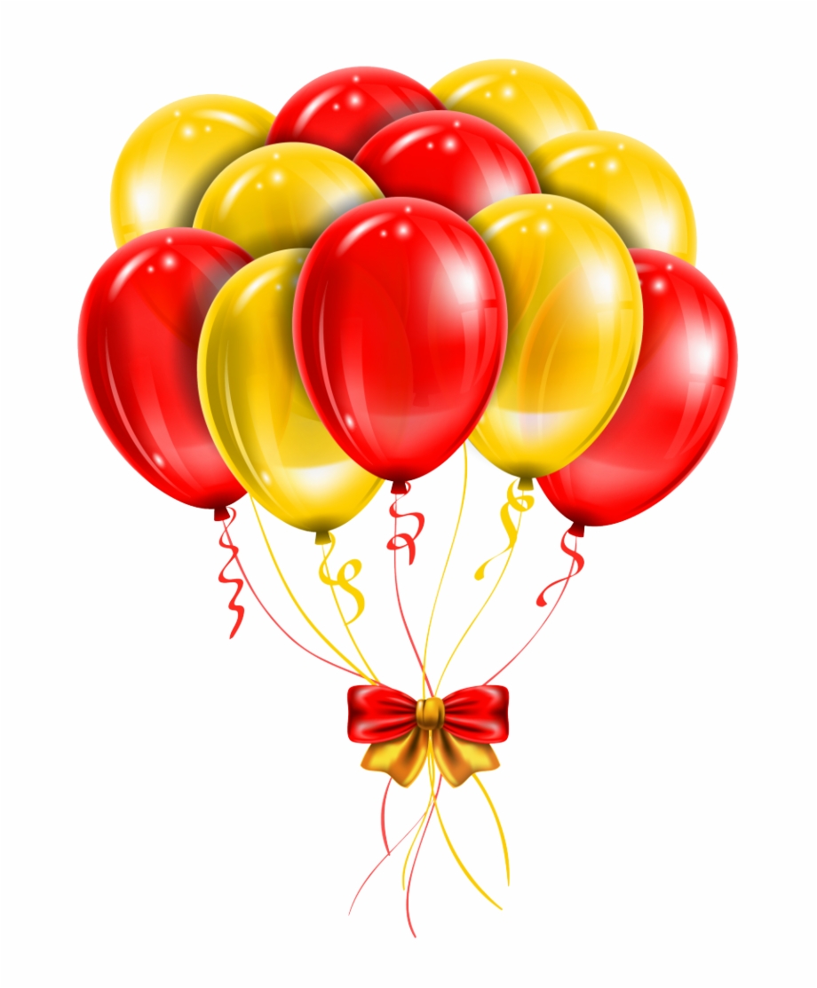 Balloons Png Transparent Background Red And Yellow Balloons