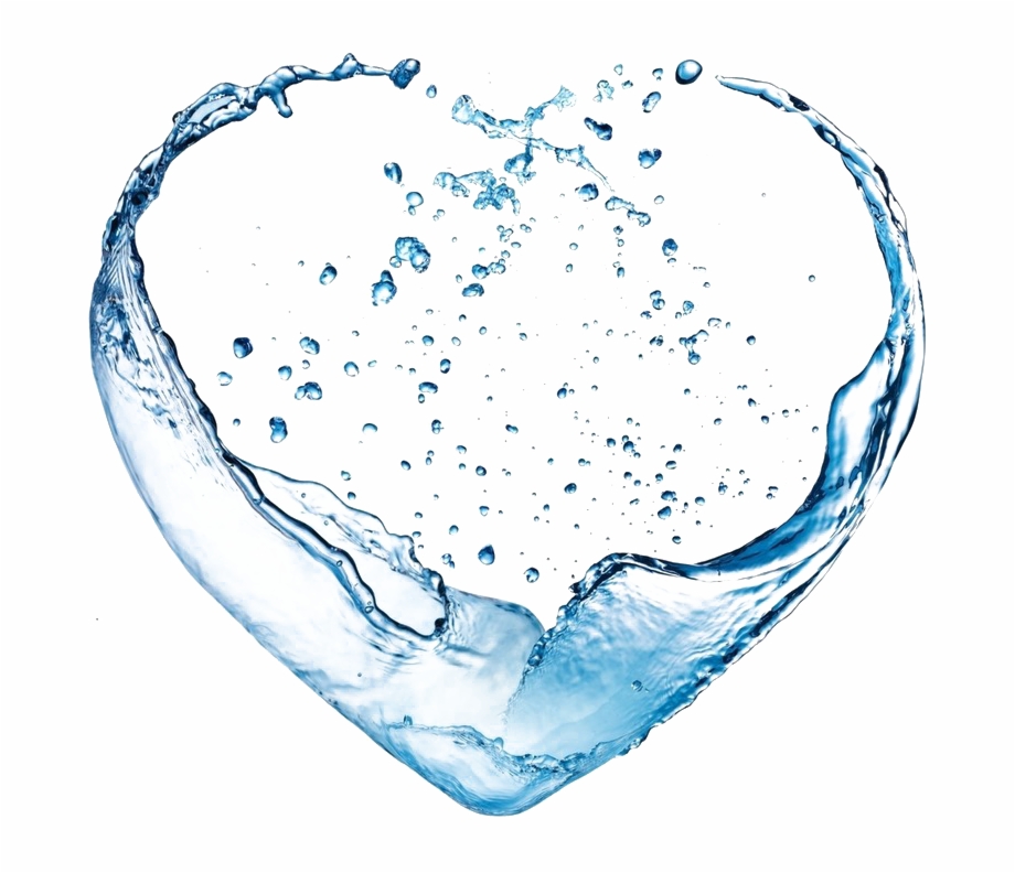 Water Heart Png Splash Water Heart Png