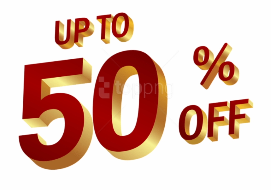 Free Png Download 50 Percent Discount Clipart Png