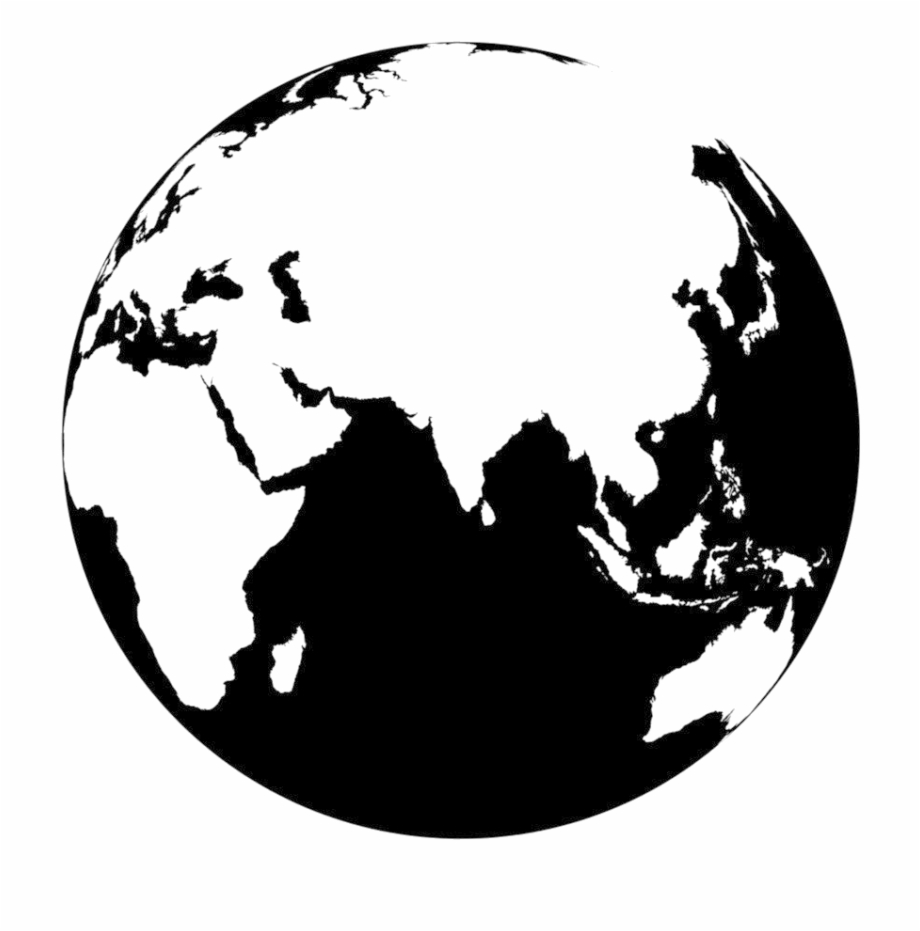 Earth Vector Image Png Png Download Globe Black