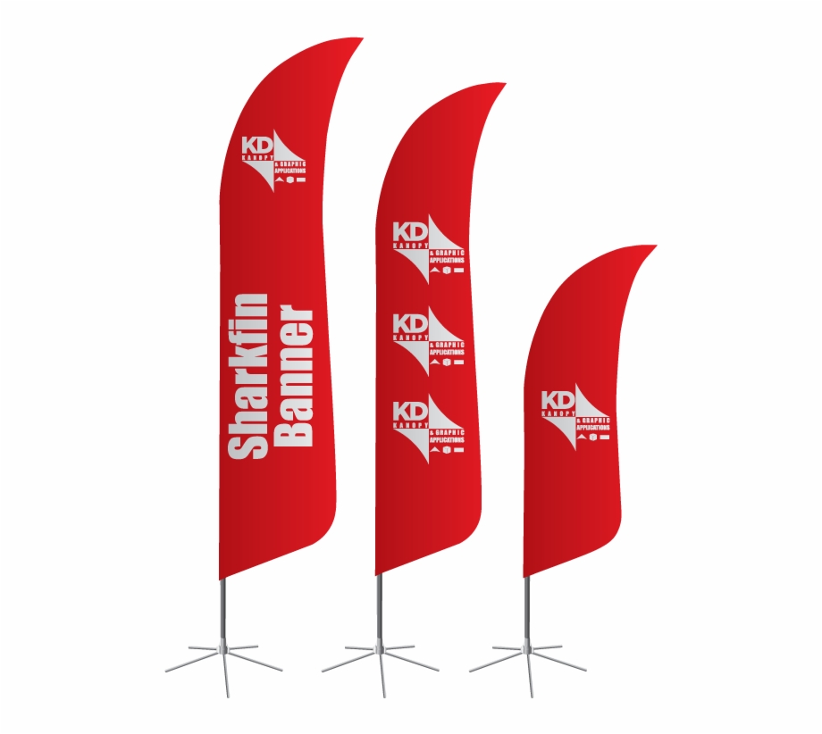 Get A Custom Quote Shark Fin Banners Png