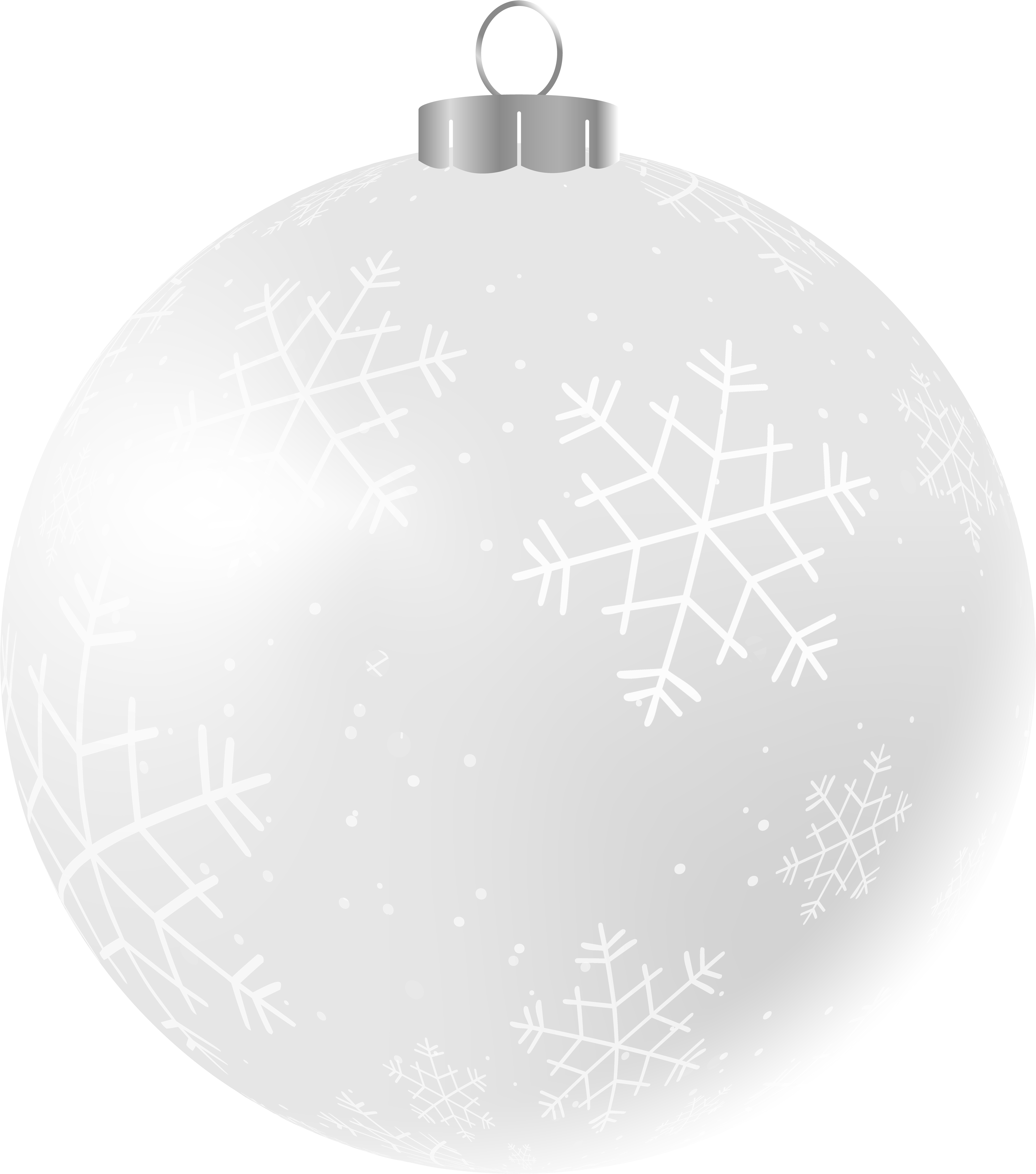 Ornament Transparent Blank Glass White Christmas Ornament Png