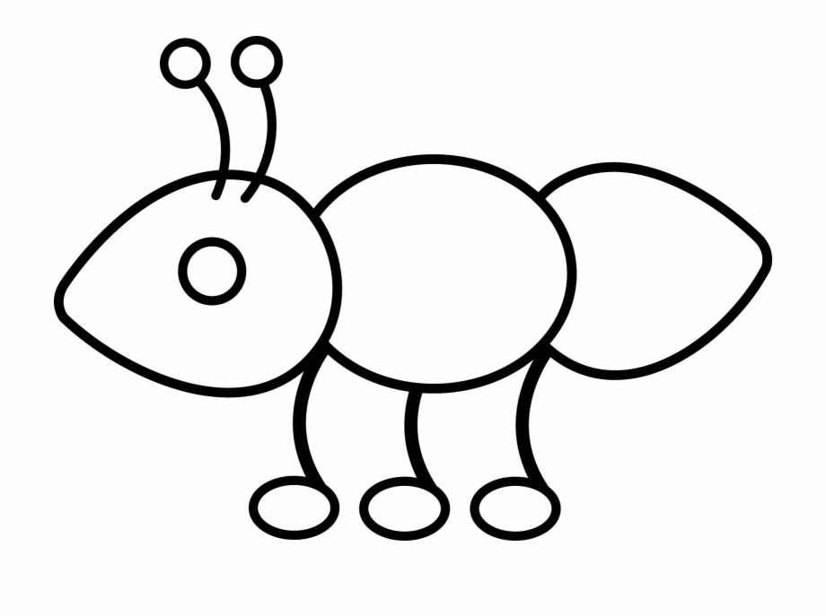 Simple Butterfly Outline Clipart Outline Of A Ant