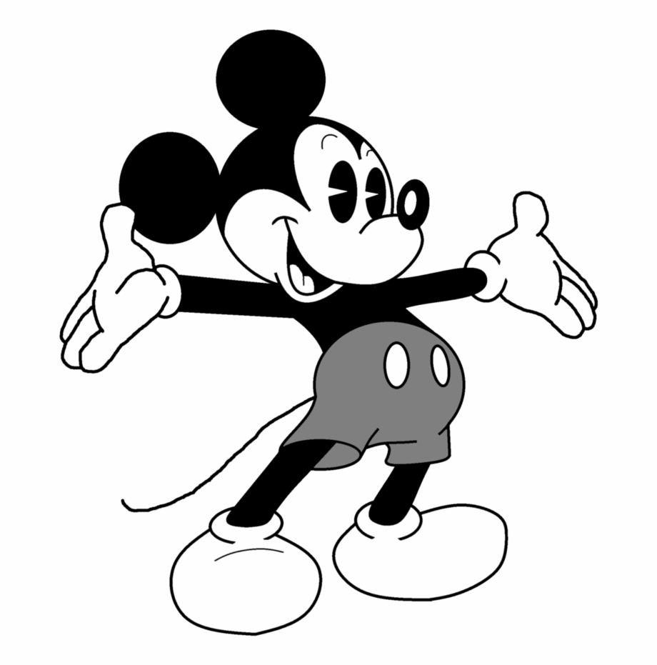 Mickey Mouse Png Black And White Walt Disney