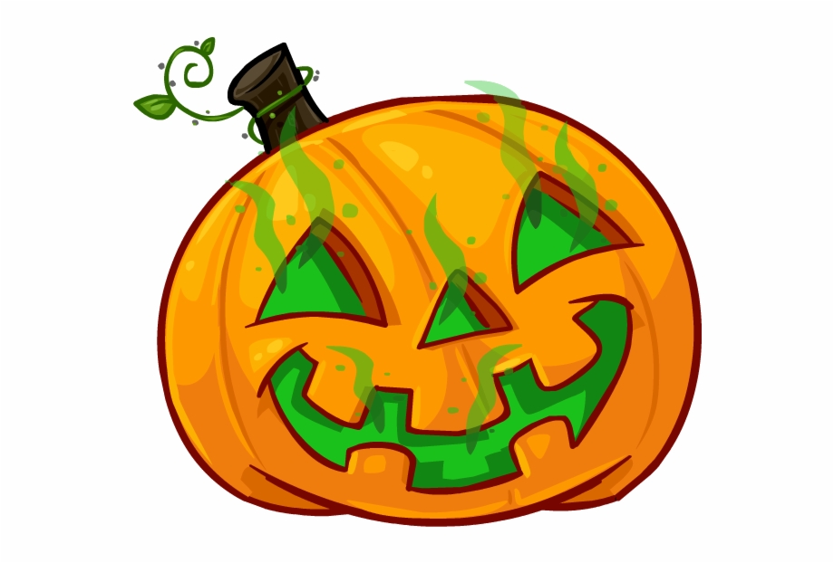 Ghost Pumpkin Head Calabaza Animada Halloween Png.