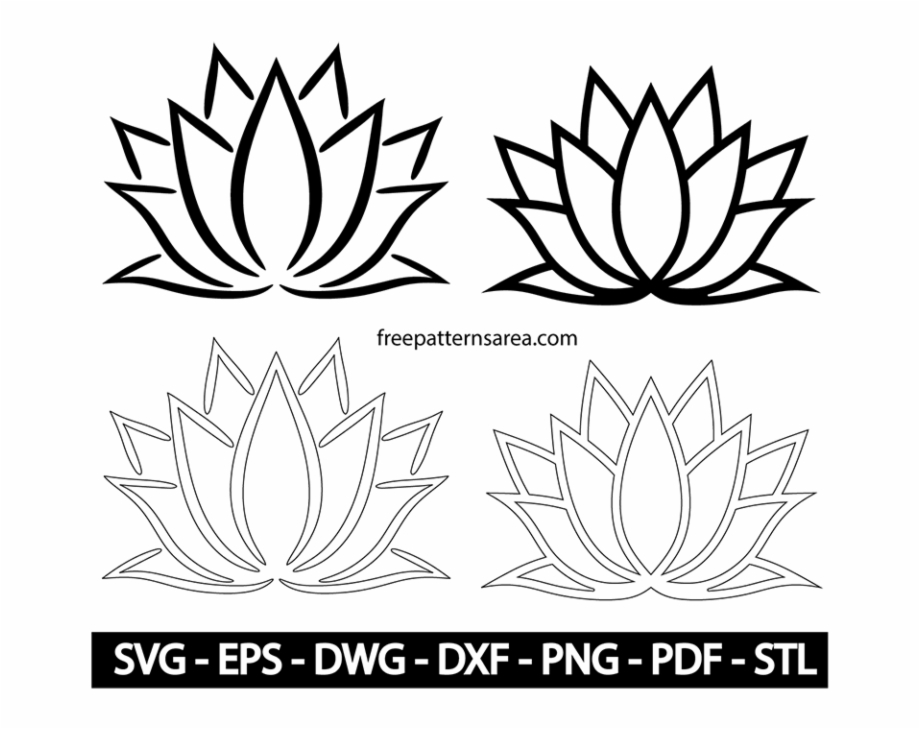 Meaning Of Lotus Flower Stencil Vector Lotus Flower