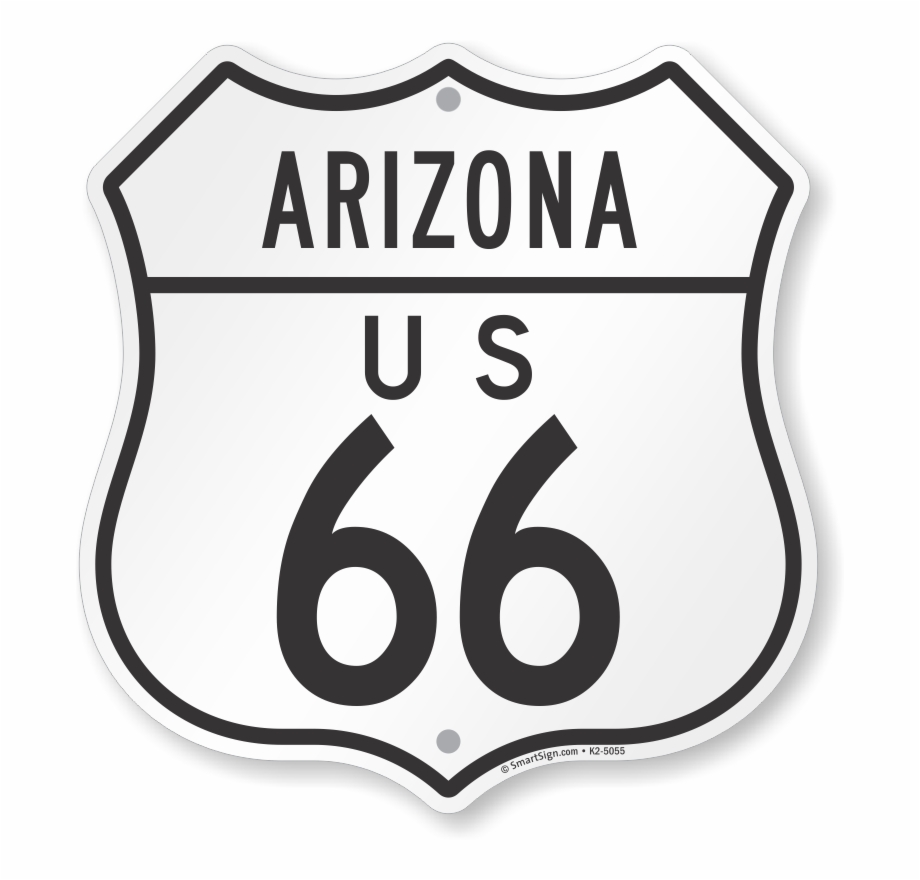 Us 66 Arizona Route Marker Shield Sign Parking