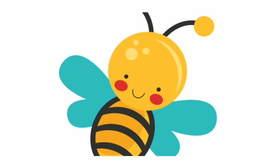 transparent background cute bee clipart.