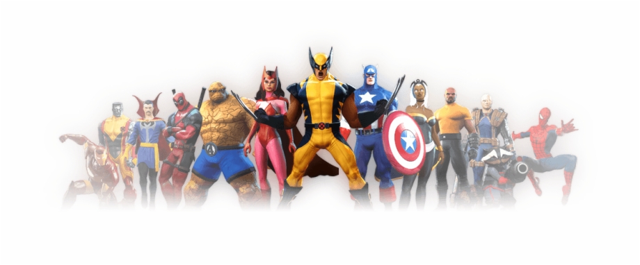Header Heroes Marvel Characters Logo Png