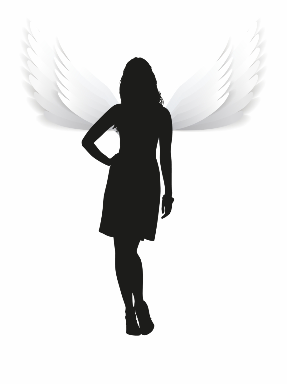 Share This Article Silhouette Woman Angel Png