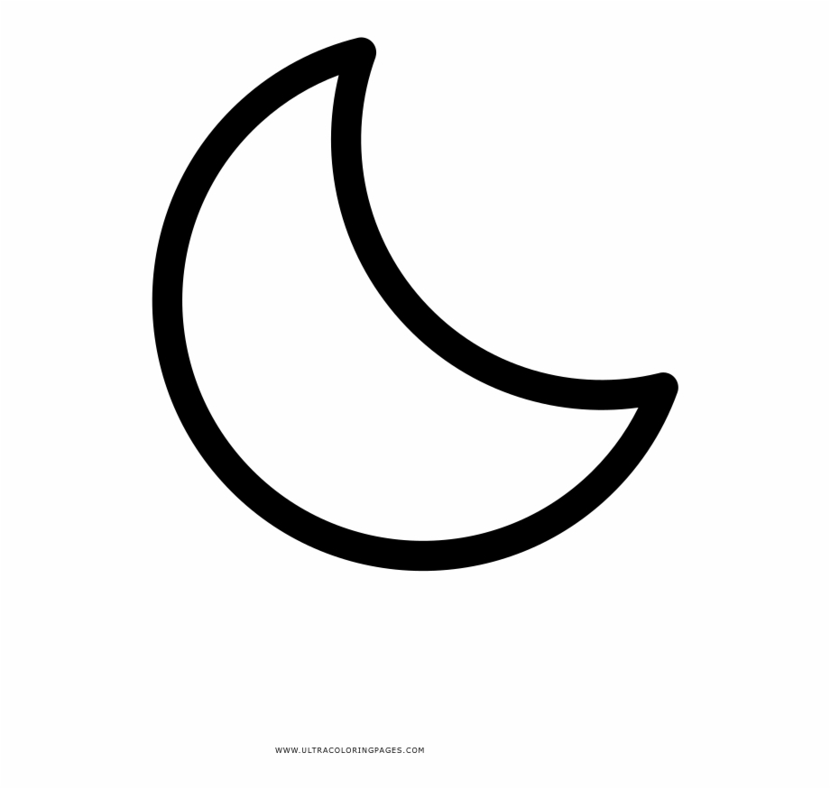 Crescent Moon Coloring Page