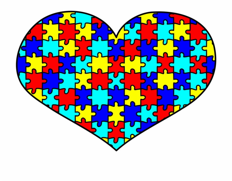 Transparent Autism Puzzle Piece